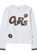 OURS Camo Applique Long Sleeve T-Shirt