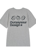 Flower Symbol Logo Oversized T-Shirt