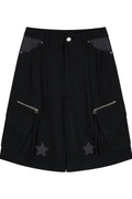 Star Check Contrast Bermuda Shorts