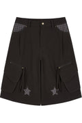 Star Check Contrast Bermuda Shorts
