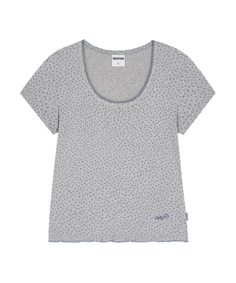 Flower Hand Stitch T-Shirt