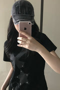 Cross Flower Stud T-Shirt