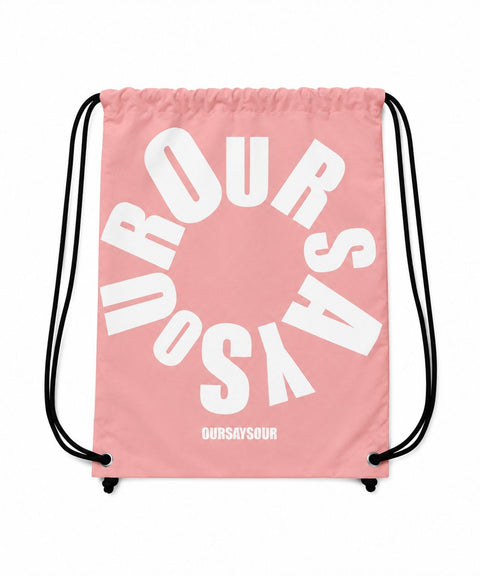 OUR Lettering Drawstring Bag