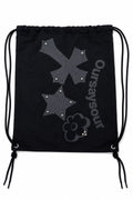Cross Flower Stud Drawstring Bag