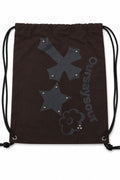 Cross Flower Stud Drawstring Bag