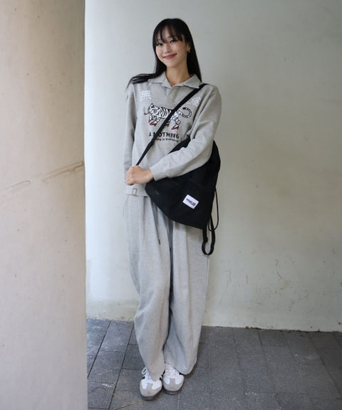 PIN-KNIT BALLOON PANTS - Styling