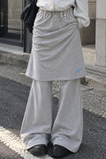 OURS Layered Shirring Skirt Pants