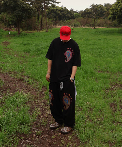 PAISLEY PRT. CUT-OUT 1/2 TEE - Styling