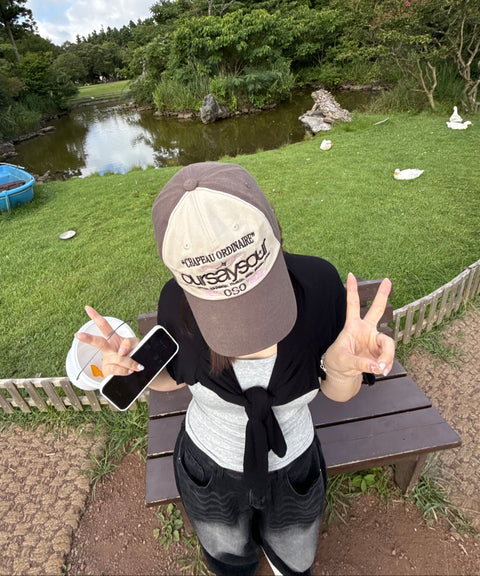 Lettering Logo Baseball Cap