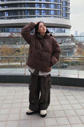 Star Check Contrast Stud Cargo Pants