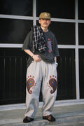 PAISLEY PRT. CUT-OUT 1/2 TEE - Styling