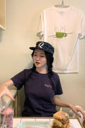 Flower Symbol Logo Cropped T-Shirt