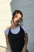 Dot Stud Halter Top