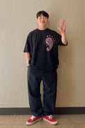 PAISLEY PRT. CUT-OUT 1/2 TEE - Styling