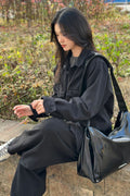 A NOTHING Heavy-Terry Balloon Sweat Pants — Styling snap 1