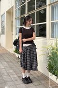 V-Neck Layered Stud Slim T-Shirt