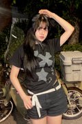 Cross Flower Stud T-Shirt