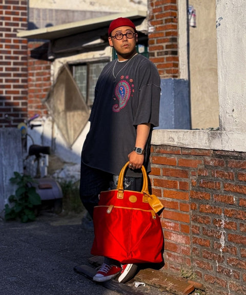 PAISLEY PRT. CUT-OUT 1/2 TEE - Styling