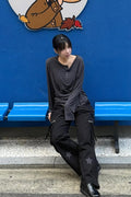 Star Check Contrast Stud Cargo Pants