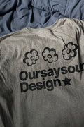 Flower Symbol Logo Oversized T-Shirt