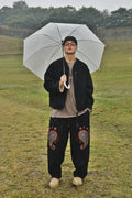 PAISLEY EMB. H-T SWEAT PANTS - Styling