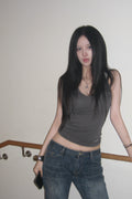 Dot Stud Halter Top