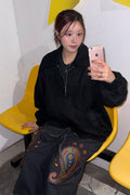 PAISLEY EMB. H-T SWEAT PANTS - Styling