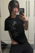Cross Flower Stud T-Shirt