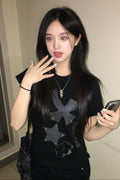 Cross Flower Stud T-Shirt
