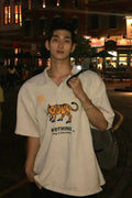 MU-WI PIN-KNIT 1/2 COLLAR-TEE - Styling
