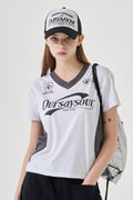 Sporty Contrast Piping T-Shirt