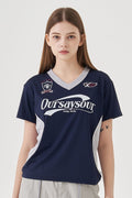 Sporty Contrast Piping T-Shirt