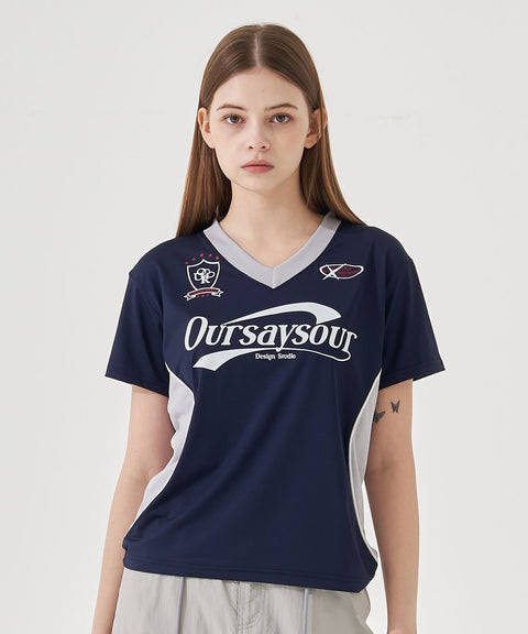 Sporty Contrast Piping T-Shirt