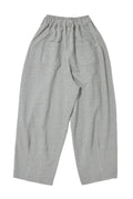 PIN-KNIT BALLOON PANTS - Gray