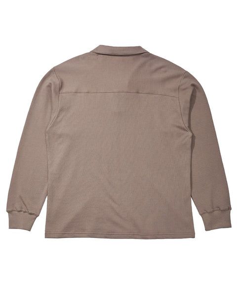 MU-WI PIN-KNIT COLLAR-TEE - Beige