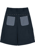 Star Check Contrast Bermuda Shorts
