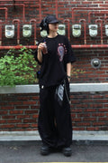 PAISLEY PRT. CUT-OUT 1/2 TEE - Styling