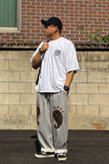 PAISLEY EMB. H-T SWEAT PANTS - Styling