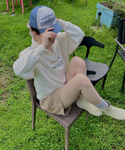 Lettering Logo Baseball Cap