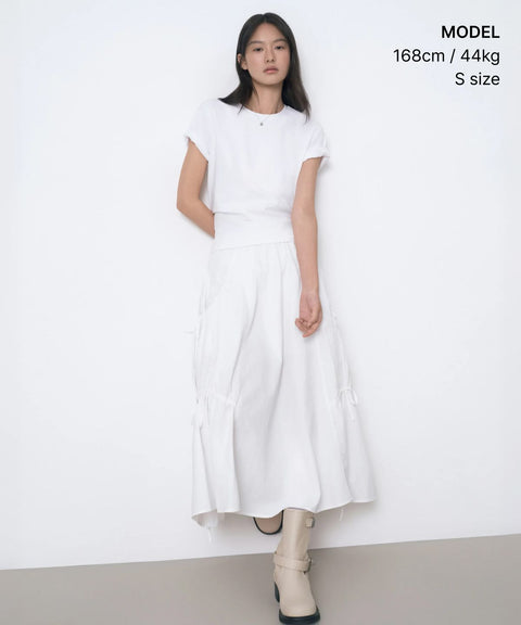 MUSINSA STANDARD WOMAN_Women's Basic Crew Neck T-Shirt [White]