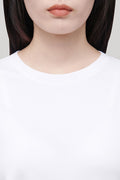 MUSINSA STANDARD WOMAN_Women's Basic Crew Neck T-Shirt [White]