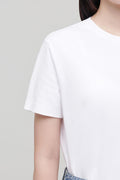 MUSINSA STANDARD WOMAN_Women's Basic Crew Neck T-Shirt [White]