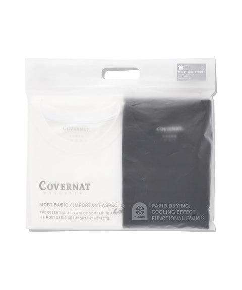 COVERNAT_[2PACK] Cool Cotton T-Shirt Black+White