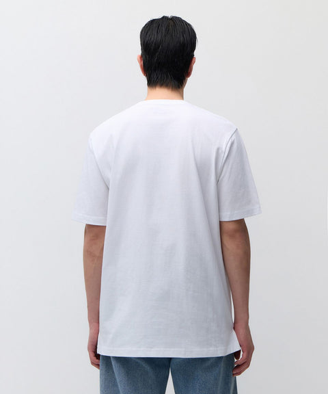 MUSINSA STANDARD_Layered Crew Neck T-Shirt_Normal Length [White]