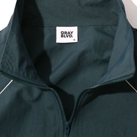GRAYBLVD_Bastu Piping Windbreaker (BLUEGREEN)