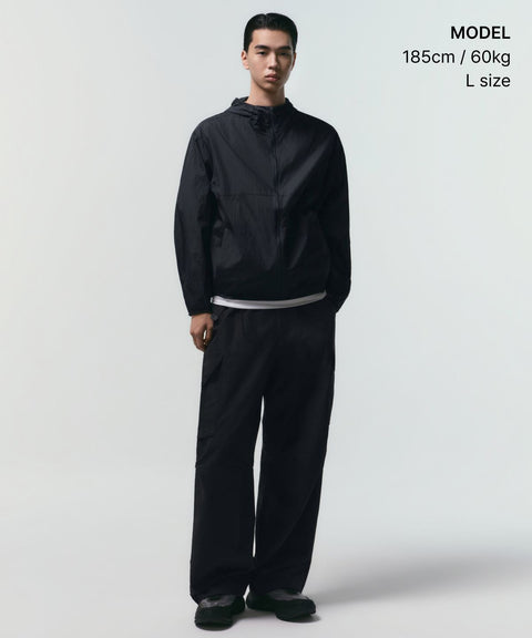 MUSINSA STANDARD_[City Leisure] Lightweight Packable Windbreaker Jacket [Black]