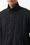MUSINSA STANDARD_Oversized high-neck windbreaker jacket [Black]