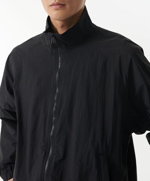 MUSINSA STANDARD_Oversized high-neck windbreaker jacket [Black]