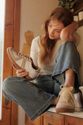 DIFFERSHOE_German Army Leather Sneakers 7CM [Basic]