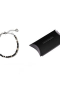 DECOROSO_Unisex Minimalist Shell Bead Bracelet [Black]